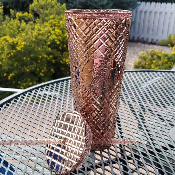 Starbucks Metallic Copper Studded Tumbler - Picture 3 of 5